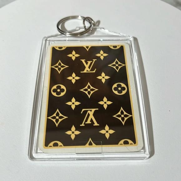 LOUIS VUITTON VINTAGE CARD GAME RULES PLAYING CARD KEYCHAIN. EUC - Picture 2 of 3